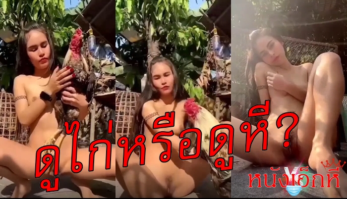 Twitter xxx คลิปหลุดสาวไทย Raysileeum โมโหหาคู่ชนไก่ไม่ นั้งแหกหีเอาตอไก่ถูหีเล่นกลางแดด เดือดไม่ตีไก่ตีหีก็ได้อยากโดนมากเลย